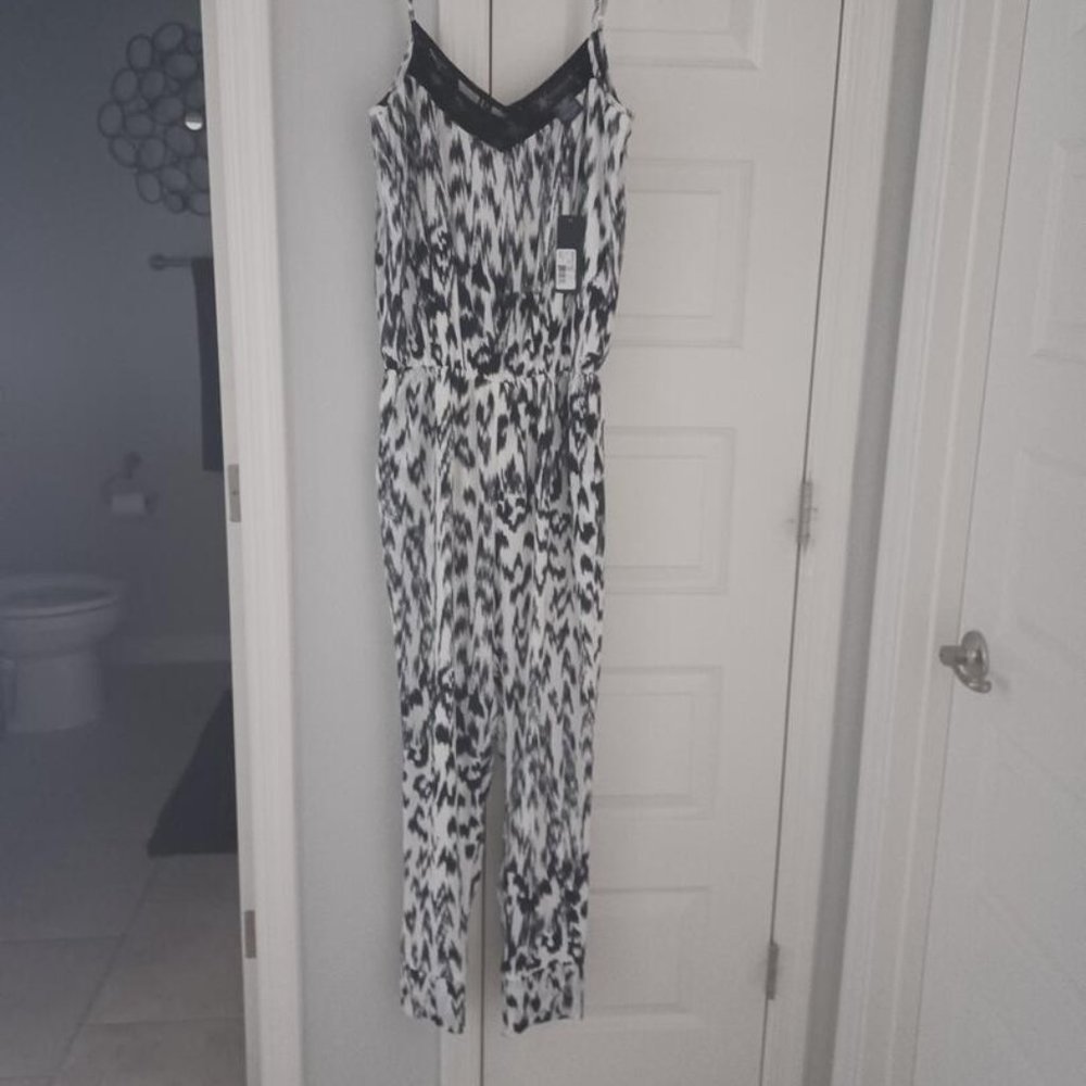 Kardashian Kollection Lace Cami Jumpsuit Size Small NWT